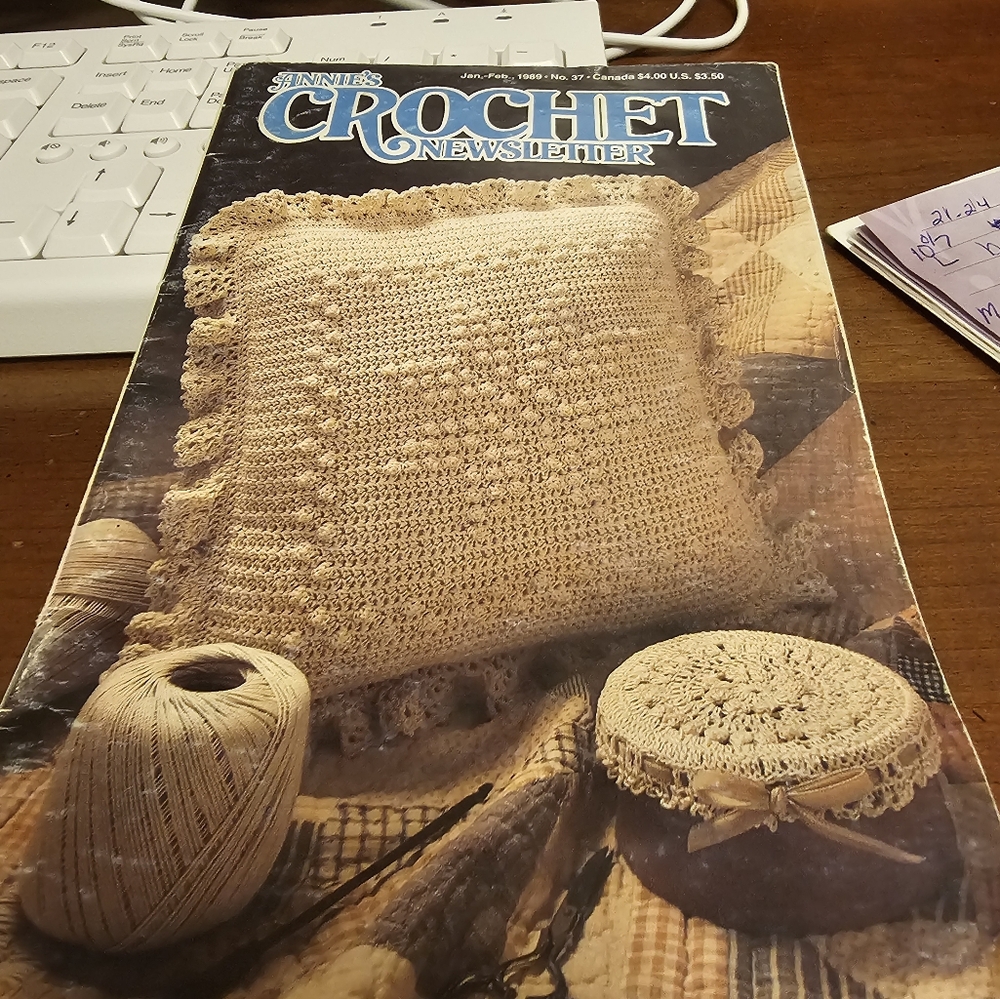 Annie's crochet newsletter.